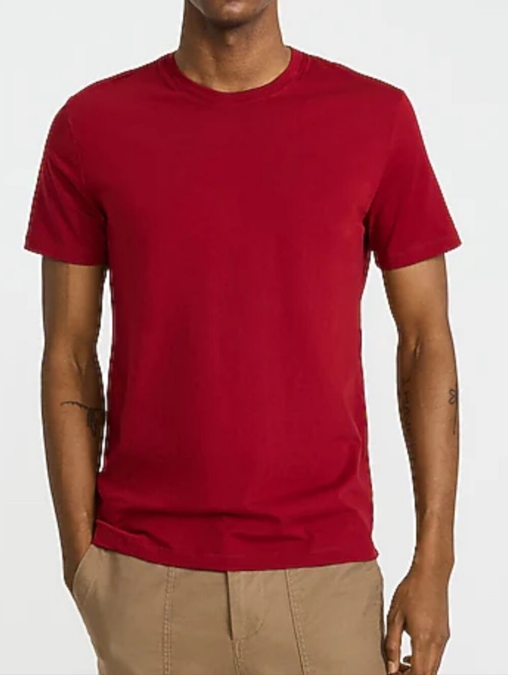 NWT Men's Express 3-Pack Crew Neck Undershirts – White, Black, Red - Picture 4 of 7